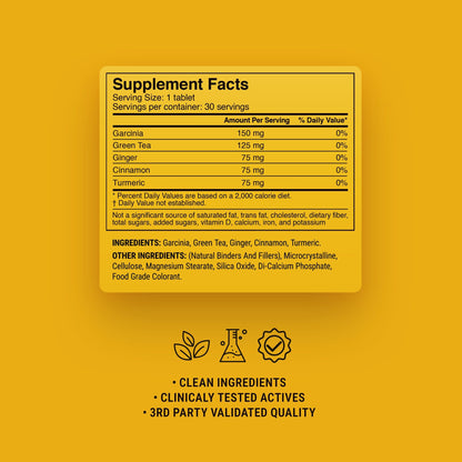 500mg Belly Fat Support Tablets - Pineapple Chili - Mood Tablets