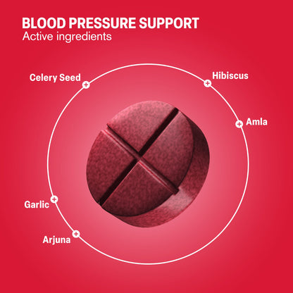 500mg Blood Pressure Support Tablets - Hibiscus Berry - Mood Tablets