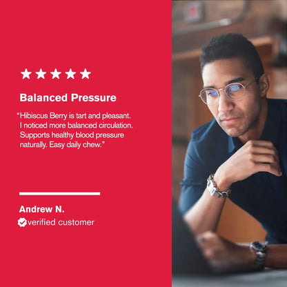 500mg Blood Pressure Support Tablets - Hibiscus Berry - Mood Tablets