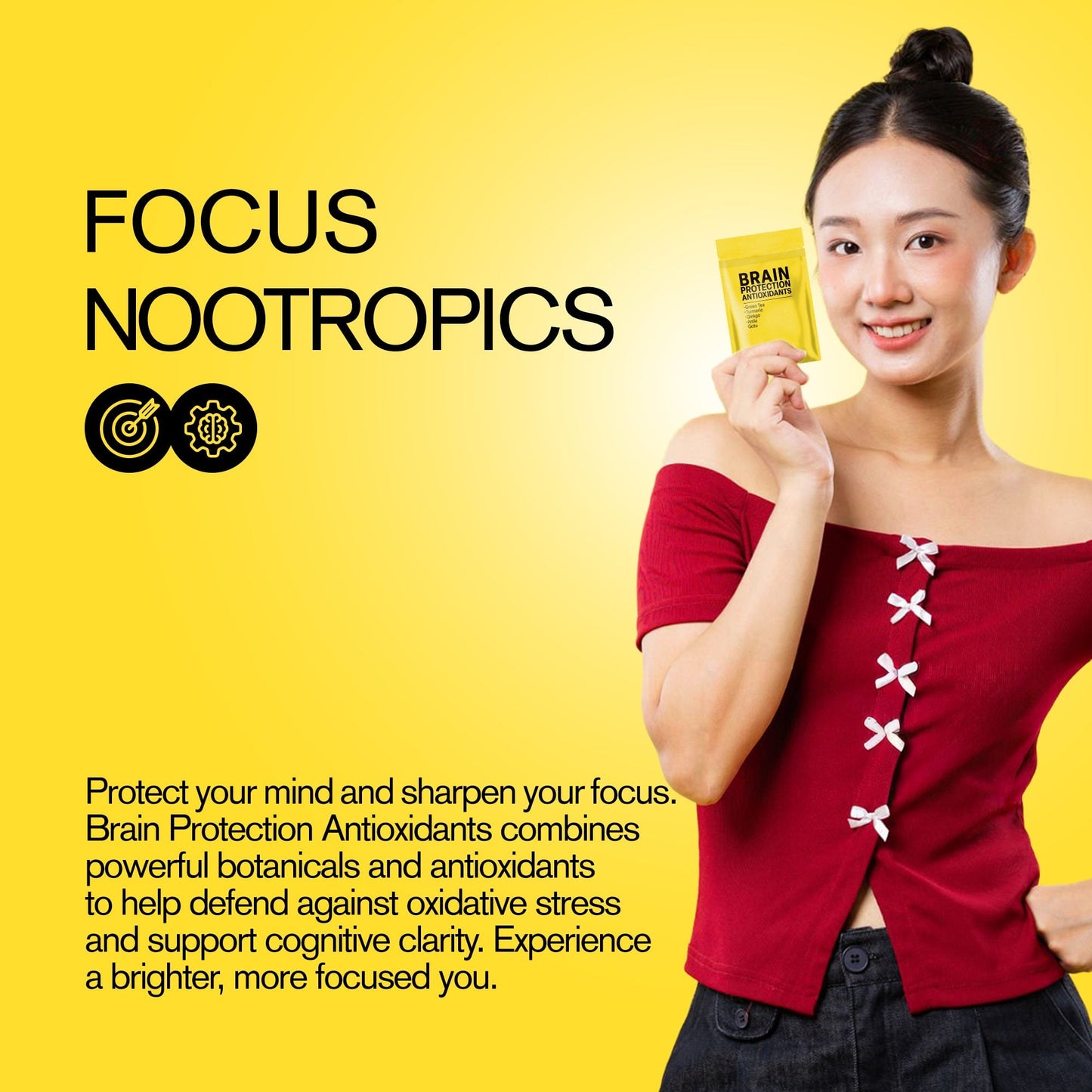500mg Brain Protection Antioxidants Tablets - Lemon Ginger - Mood Tablets