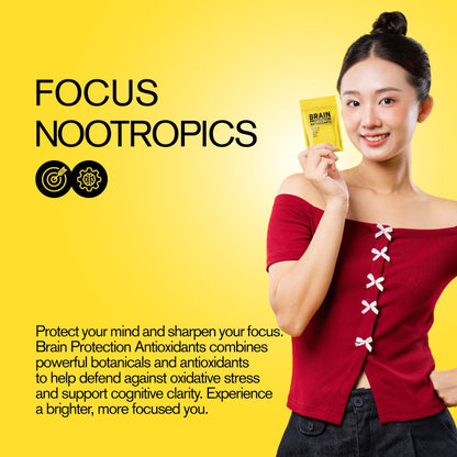 500mg Brain Protection Antioxidants Tablets - Lemon Ginger - Mood Tablets