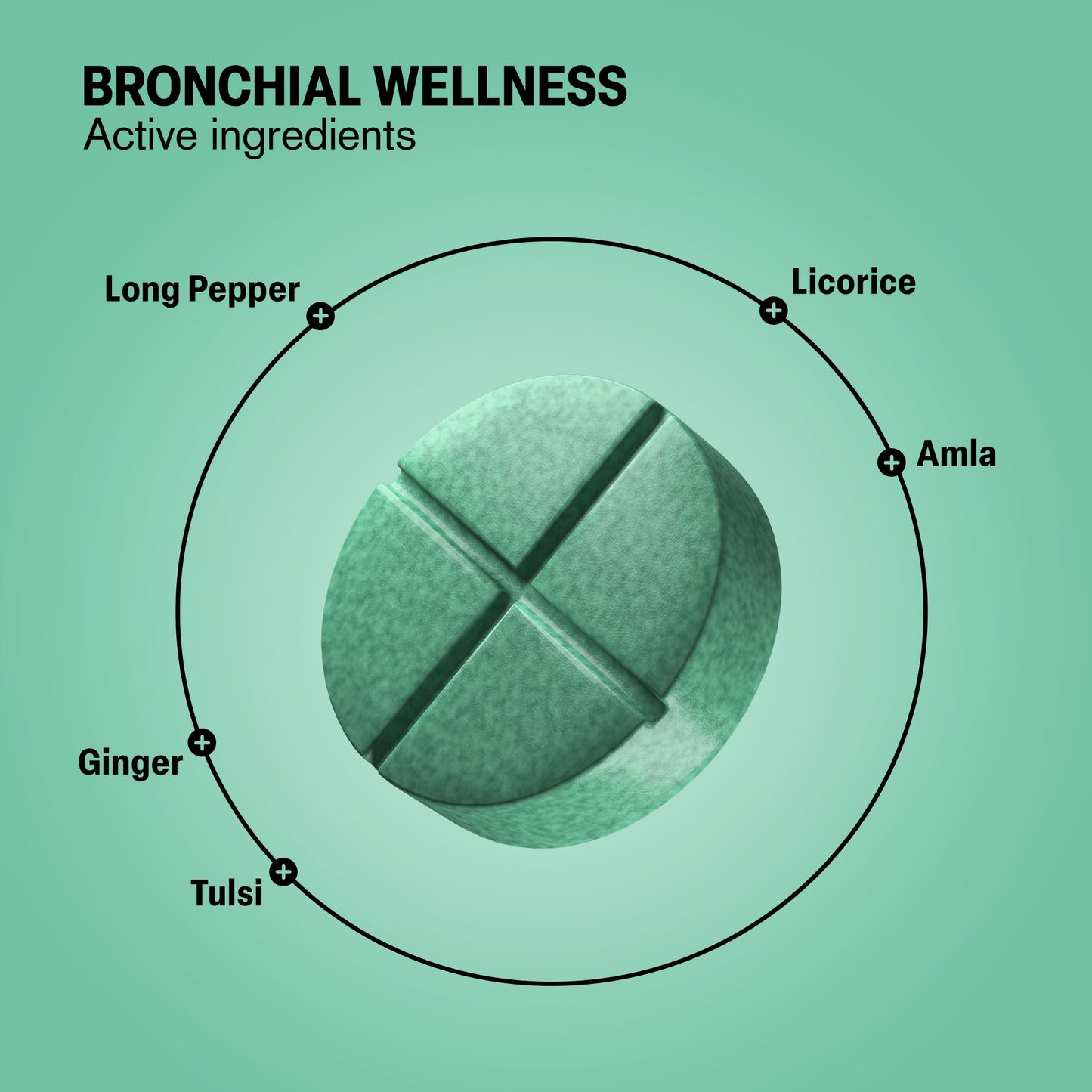 500mg Bronchial Wellness Tablets - Eucalyptus Mint - Mood Tablets