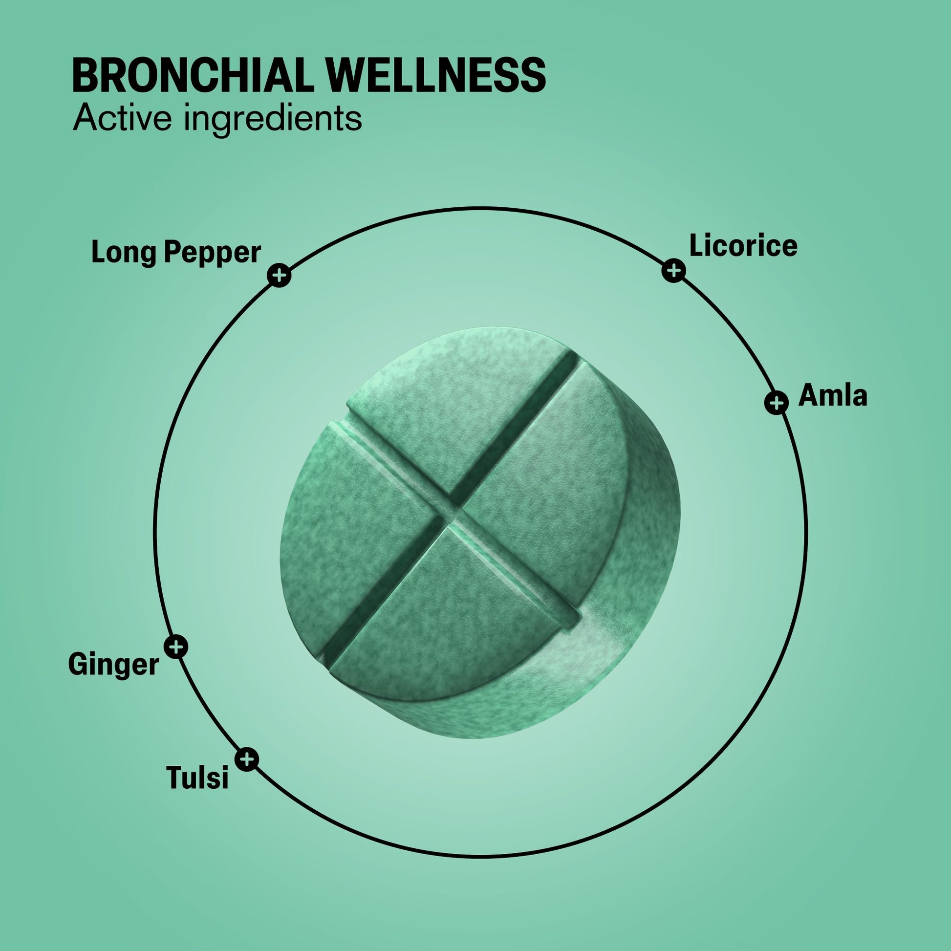 500mg Bronchial Wellness Tablets - Eucalyptus Mint - Mood Tablets