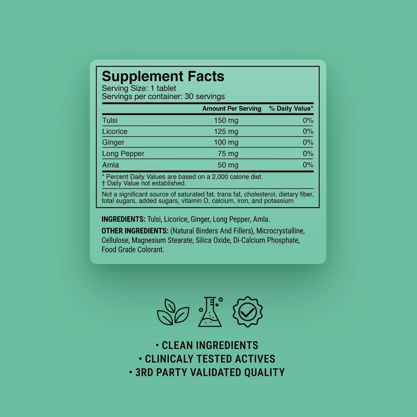 500mg Bronchial Wellness Tablets - Eucalyptus Mint - Mood Tablets