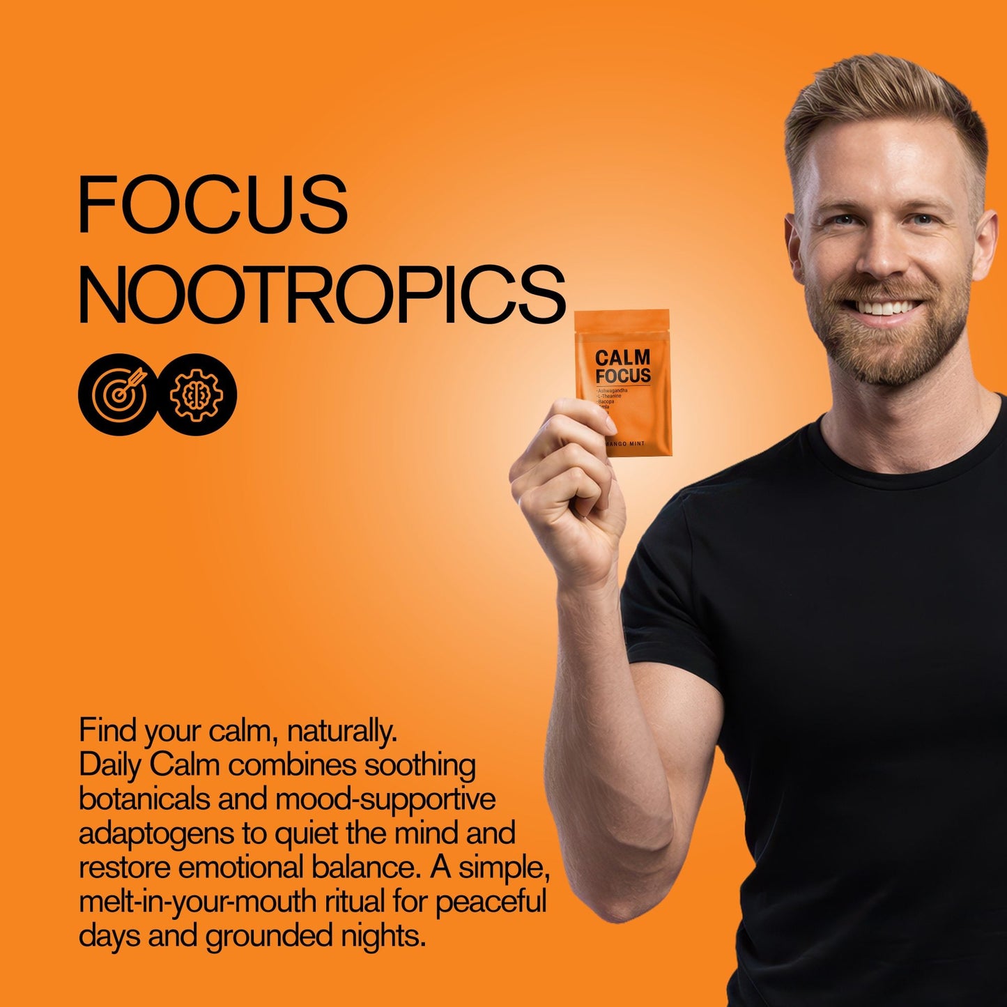 500mg Calm Focus Tablets - Mango Mint - Mood Tablets