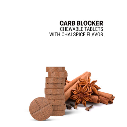 500mg Carb Blocker Tablets - Chai Spice - Mood Tablets