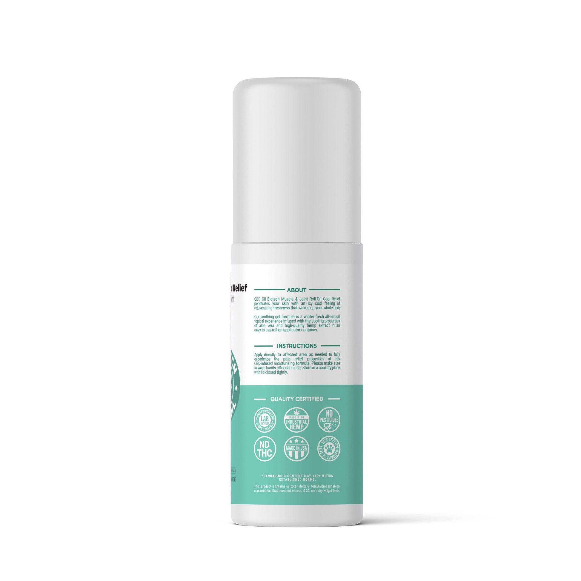 500mg CBD Muscle and Joint Roll-On - 3oz - Biotech CBD