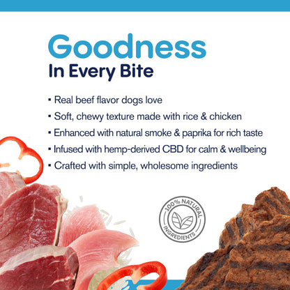 500mg CBD Pet Treats For Dogs - Beef Chew - MediPets