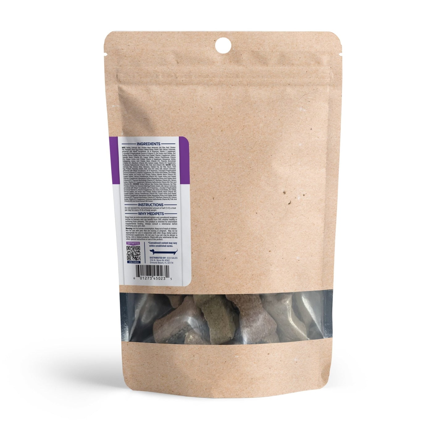 500mg CBD Pet Treats For Dogs - Biscuits - MediPets