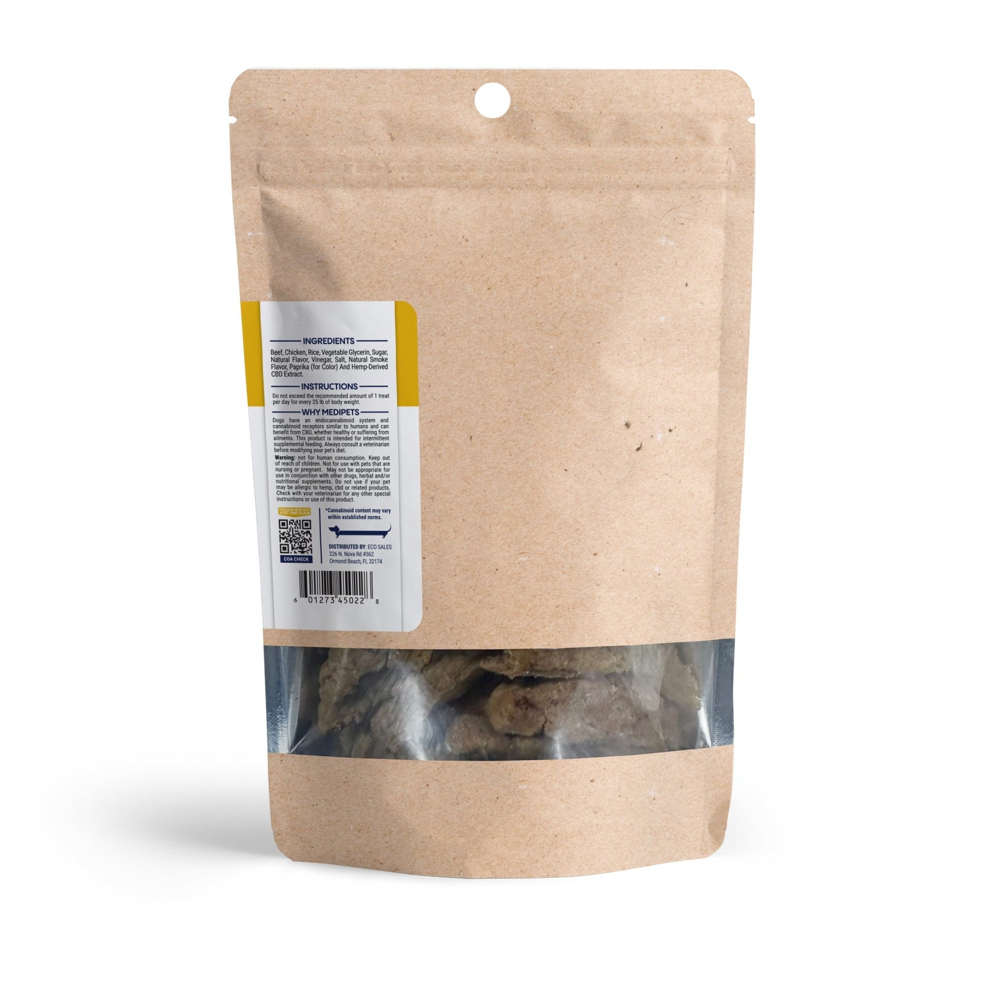 500mg CBD Pet Treats For Dogs - Grilled Steak - MediPets