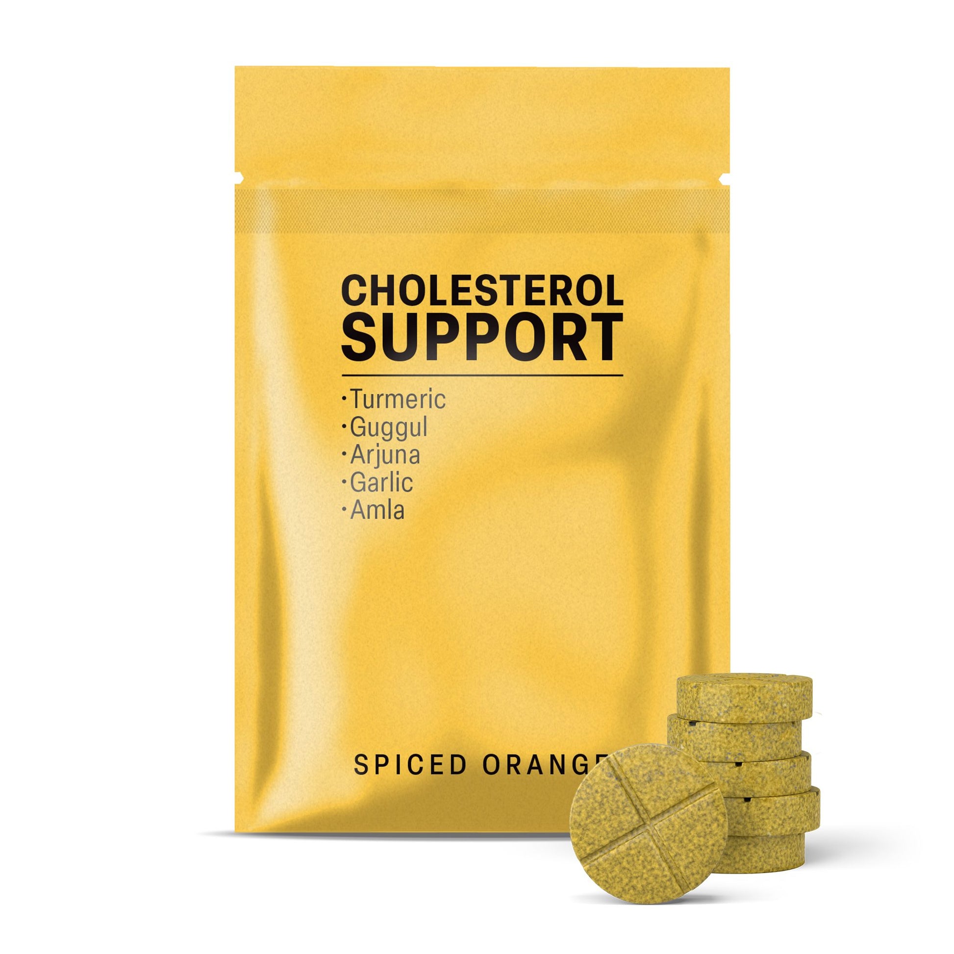 500mg Cholesterol Support Tablets - Spiced Orange - Mood Tablets