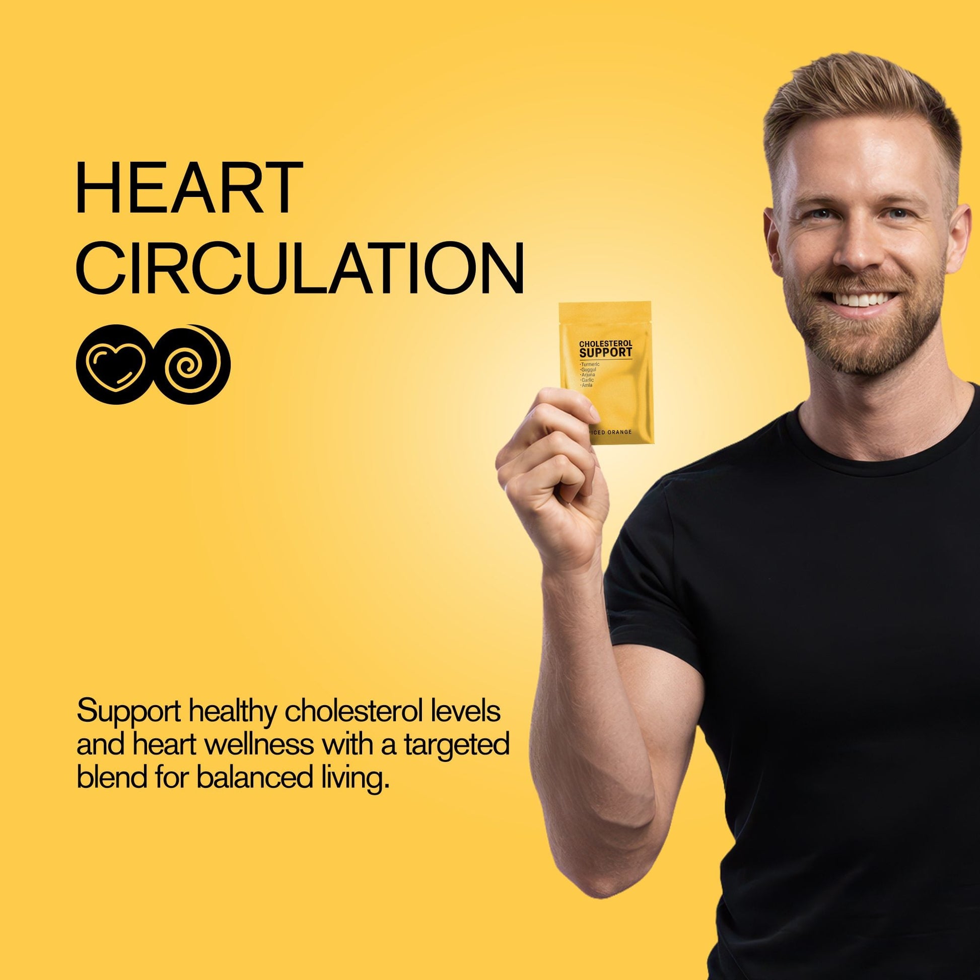 500mg Cholesterol Support Tablets - Spiced Orange - Mood Tablets