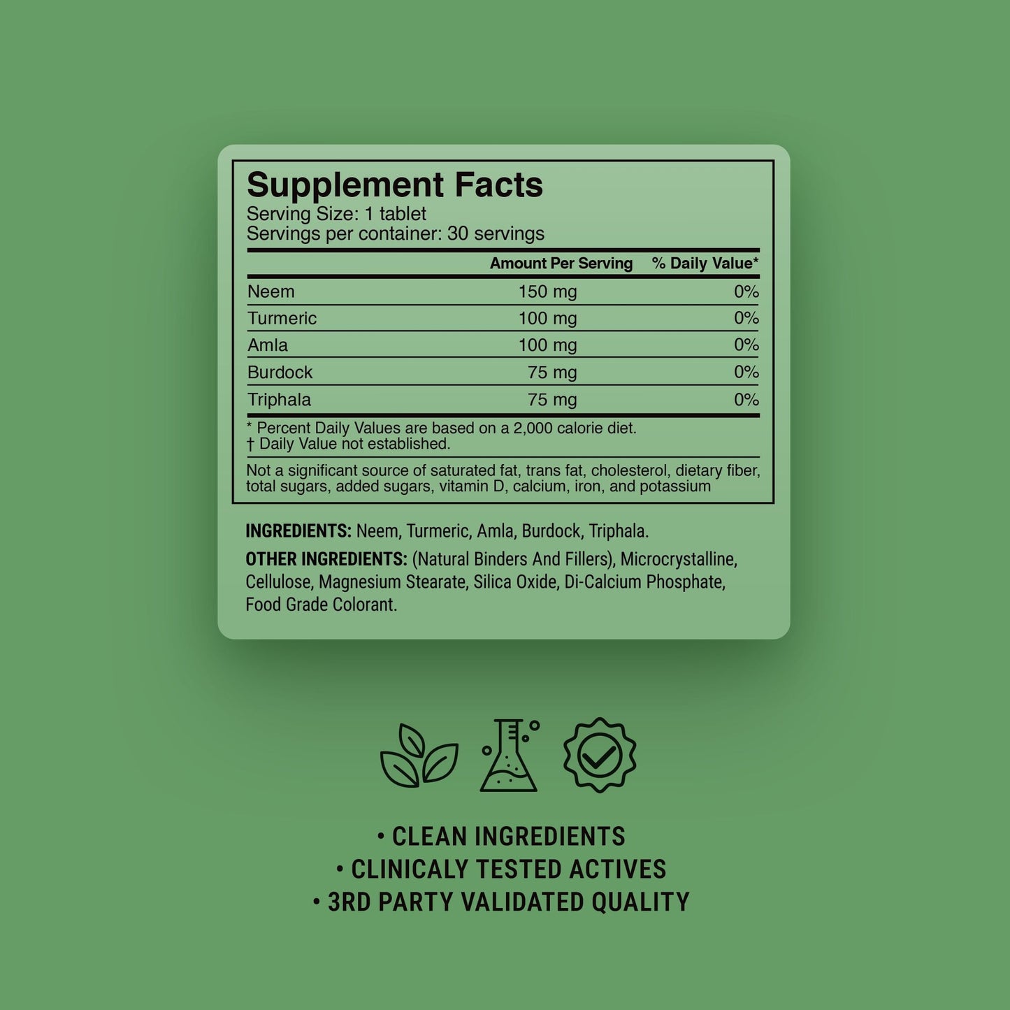 500mg Clear Skin Detox Tablets - Cranberry Lime - Mood Tablets