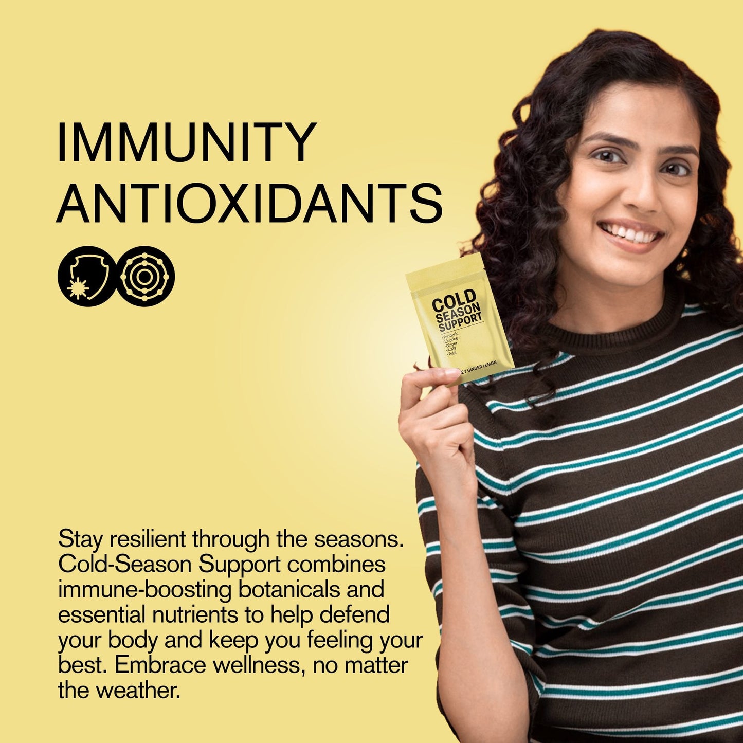 500mg Cold Season Support Tablets - Honey Ginger Lemon - Mood Tablets