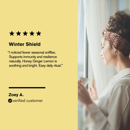 500mg Cold Season Support Tablets - Honey Ginger Lemon - Mood Tablets