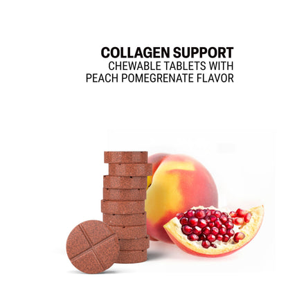 500mg Collagen Support Herbs Tablets - Peach Pomegranate - Mood Tablets