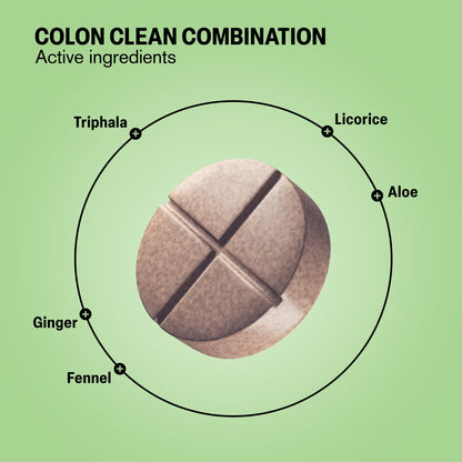 500mg Colon Clean Combination Tablets - Peppermint Vanilla - Mood Tablets