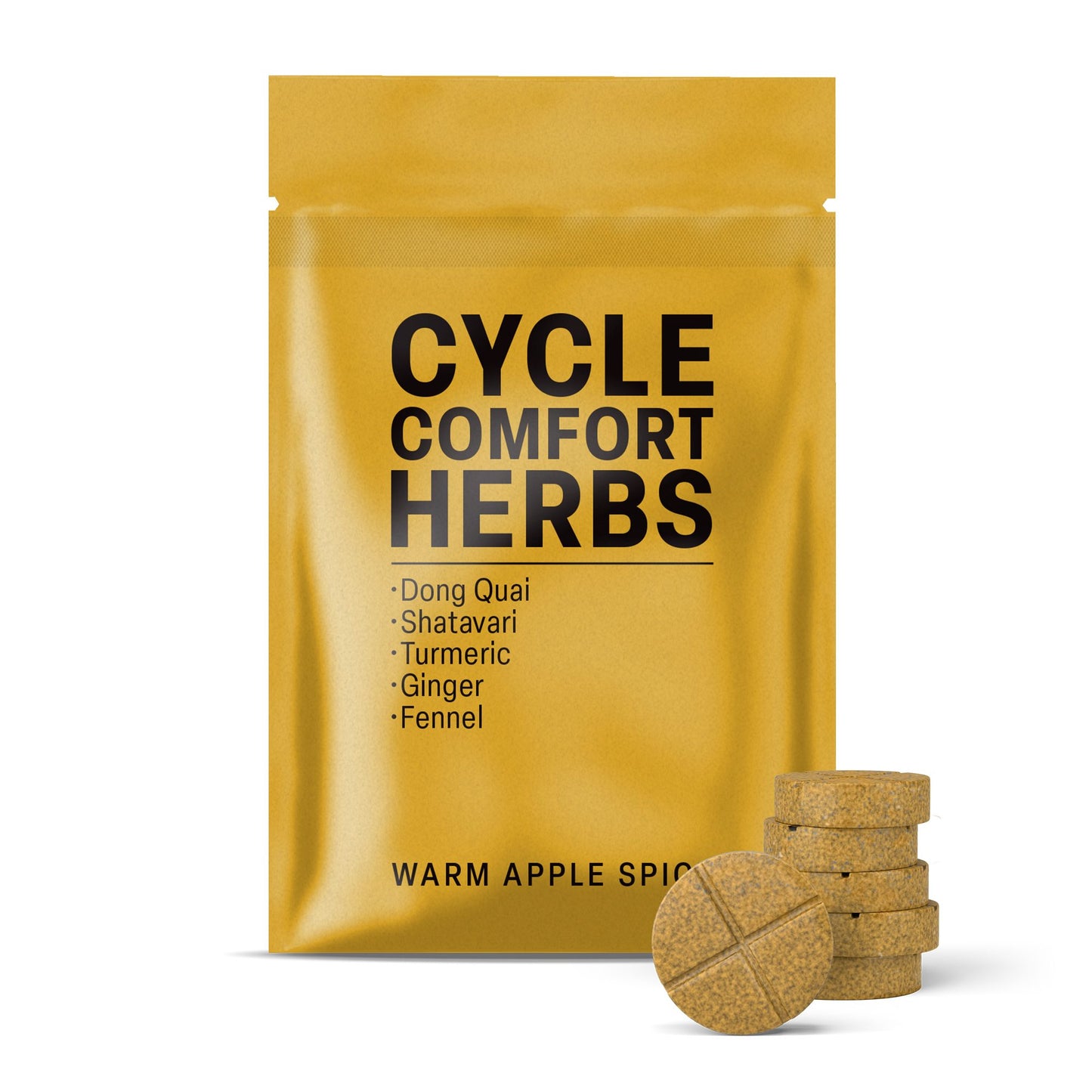 500mg Cycle Comfort Tablets - Warm Apple Spice - Mood Tablets