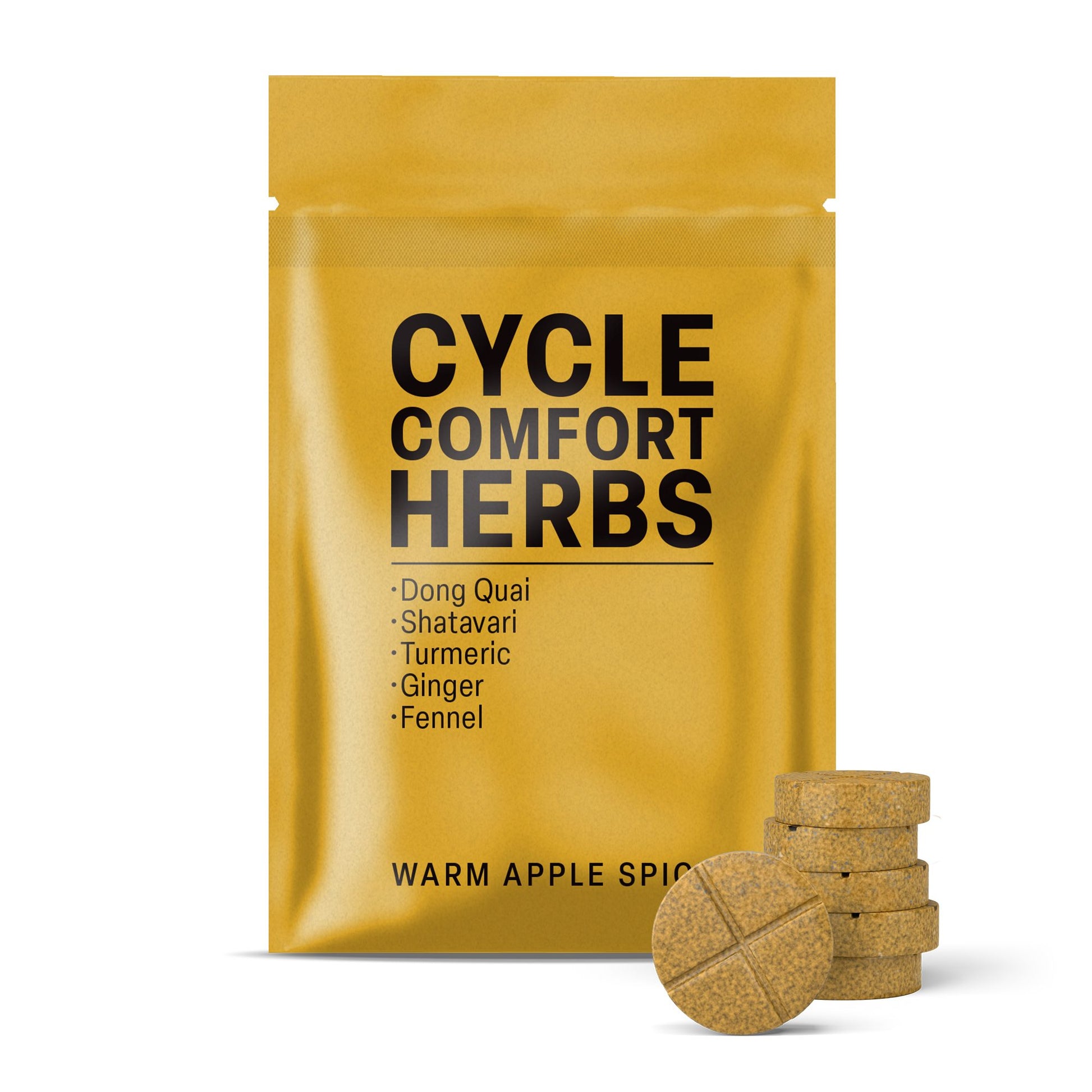 500mg Cycle Comfort Tablets - Warm Apple Spice - Mood Tablets