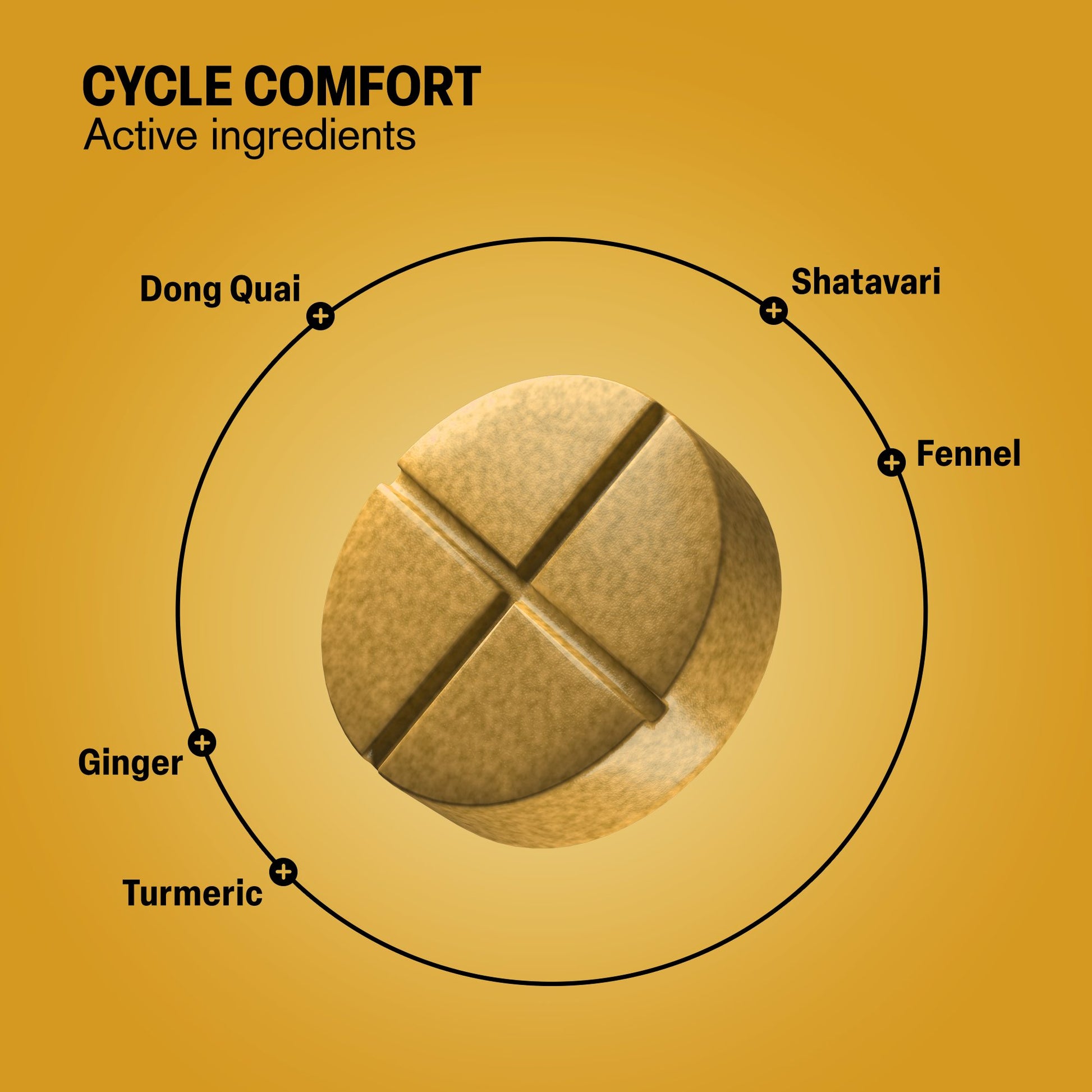 500mg Cycle Comfort Tablets - Warm Apple Spice - Mood Tablets