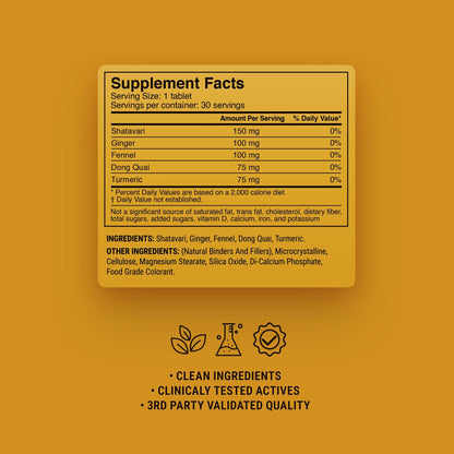 500mg Cycle Comfort Tablets - Warm Apple Spice - Mood Tablets