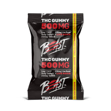 500mg D8, D9, THCP, Live Resin Gummies - Beast
