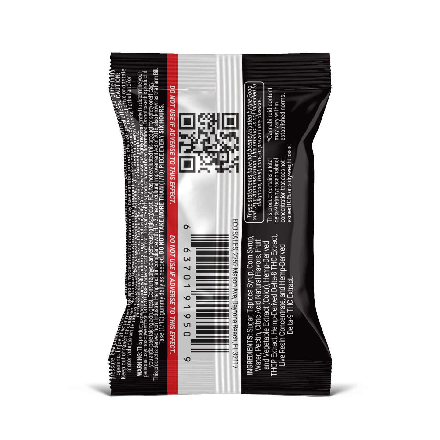 500mg D8, D9, THCP, Live Resin Gummies - Beast
