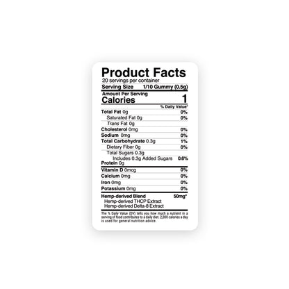 500mg D8, THCP, Cannabinoid Blends Gummies - Exotic Mix - Hocus Pocus