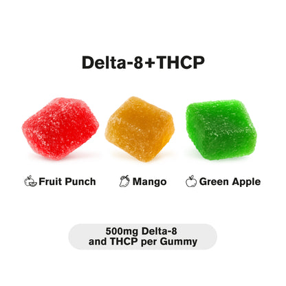 500mg D8 & THCP Gummies - Fruity Mix - Chill Extreme