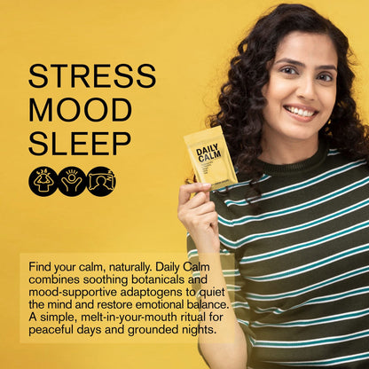 500mg Daily Calm Tablets - Honey Lemon Ginger - Mood Tablets