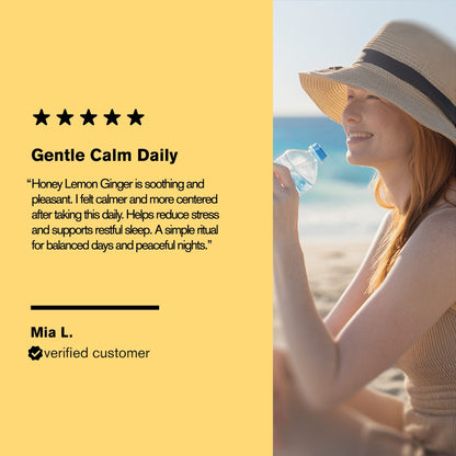 500mg Daily Calm Tablets - Honey Lemon Ginger - Mood Tablets