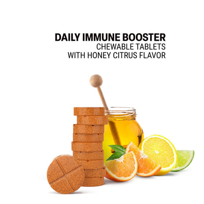 500mg Daily Immune Booster Tablets - Honey Citrus - Mood Tablets