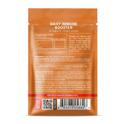 500mg Daily Immune Booster Tablets - Honey Citrus - Mood Tablets