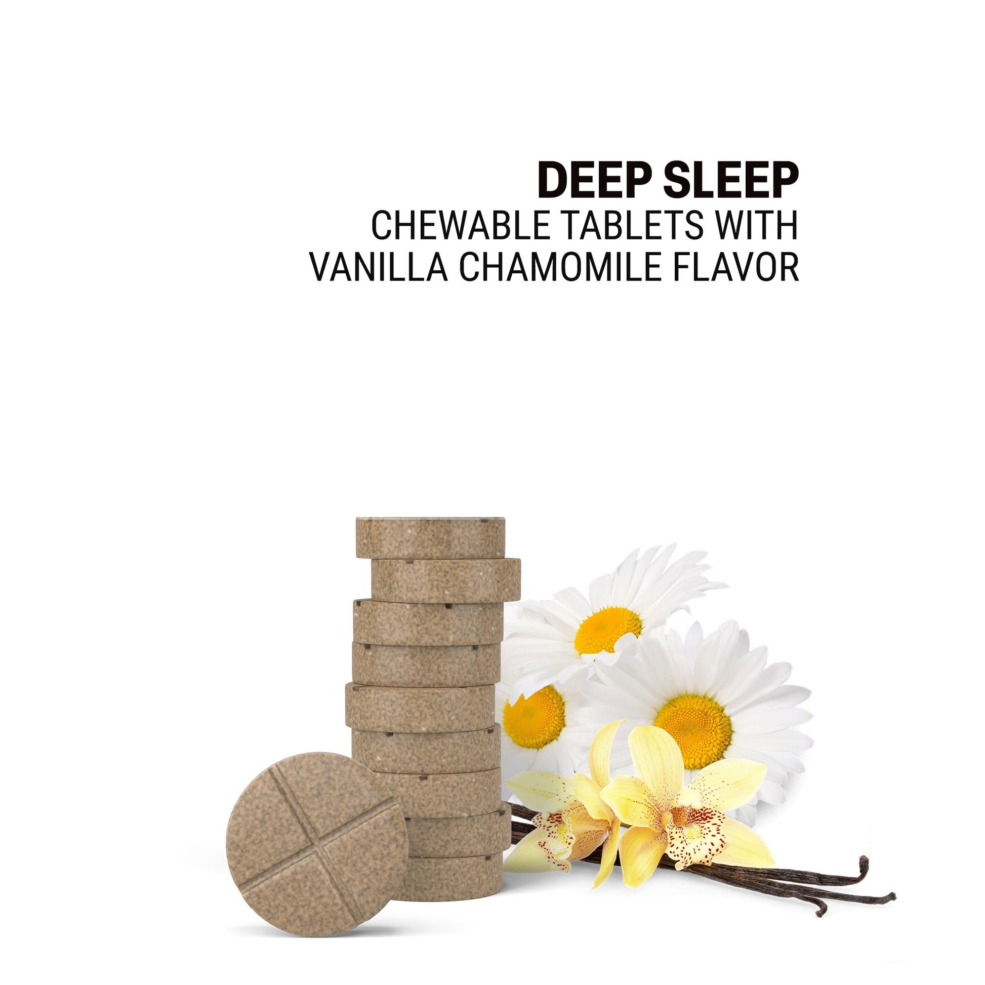 500mg Deep Sleep Tablets - Vanilla Chamomile - Mood Tablets