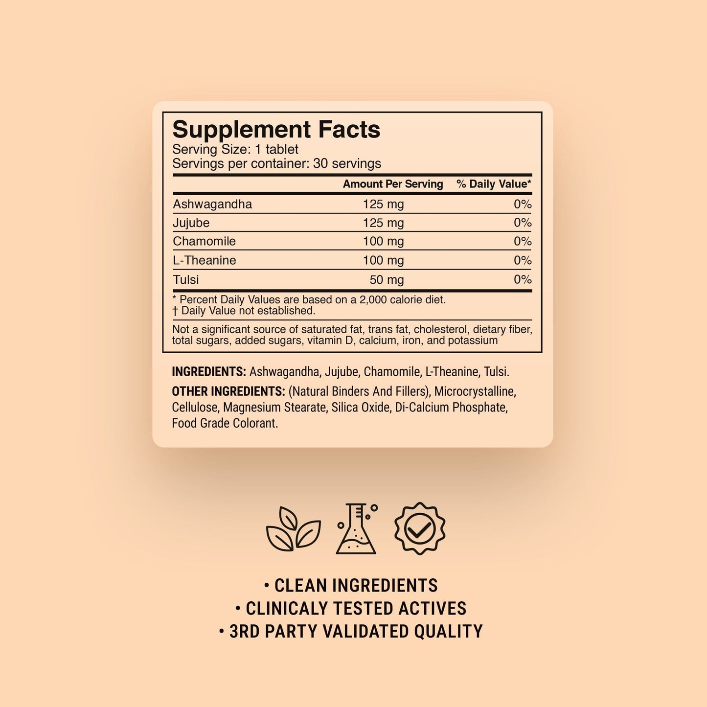 500mg Deep Sleep Tablets - Vanilla Chamomile - Mood Tablets