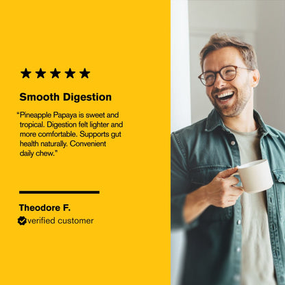 500mg Digestive Enzyme Tablets - Pineapple Papaya - Mood Tablets