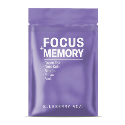 500mg Focus + Memory Tablets - Blueberry Acai - Mood Tablets