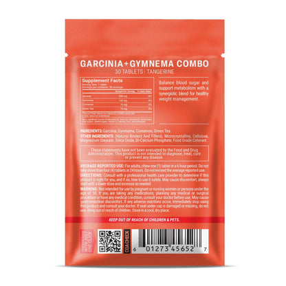 500mg Garcinia + Gymnema Combo Tablets - Tangerine - Mood Tablets