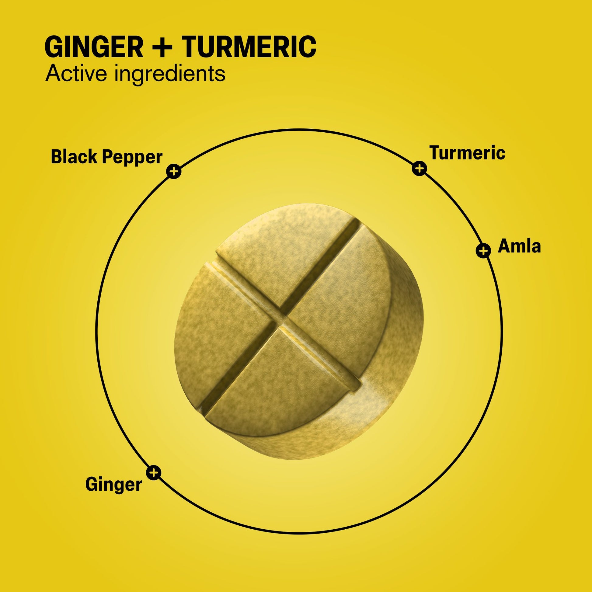 500mg Ginger + Turmeric Tablets - Spiced Orange - Mood Tablets