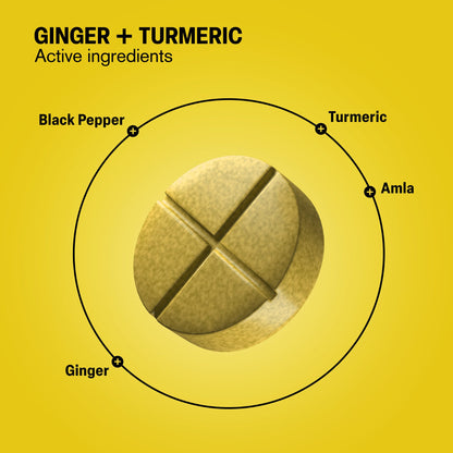 500mg Ginger + Turmeric Tablets - Spiced Orange - Mood Tablets