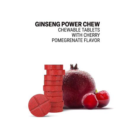 500mg Ginseng Power Tablets - Cherry Pomegranate - Mood Tablets
