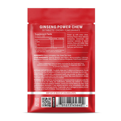 500mg Ginseng Power Tablets - Cherry Pomegranate - Mood Tablets