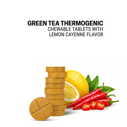 500mg Green Tea Thermogenic Tablets - Lemon Cayenne - Mood Tablets