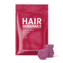 500mg Hair Skin & Nails Tablets - Pomegranate Berry - Mood Tablets