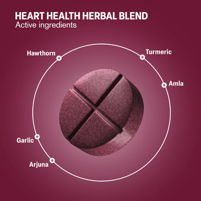 500mg Heart Health Herbal Blend Tablets - Berry Citrus - Mood Tablets
