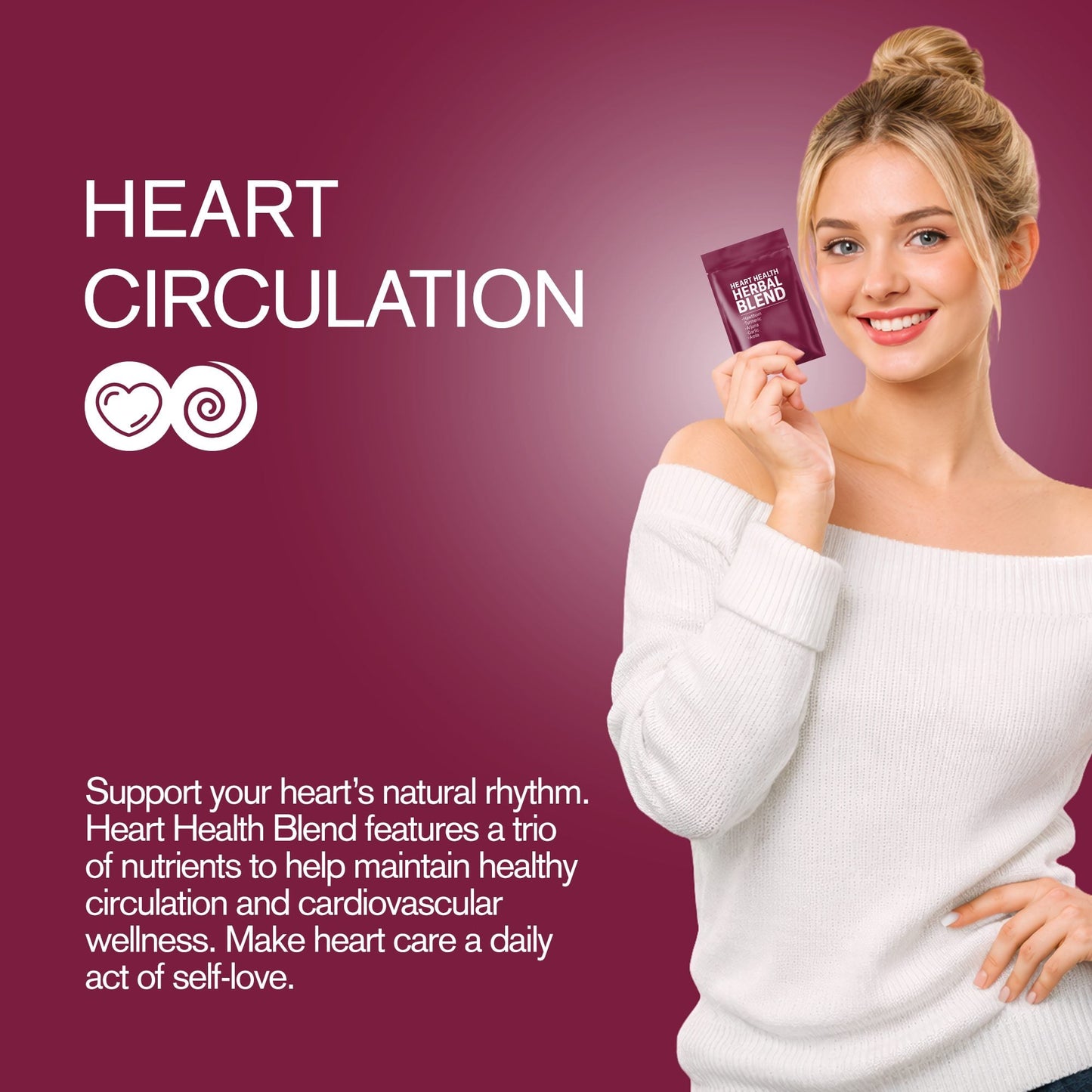 500mg Heart Health Herbal Blend Tablets - Berry Citrus - Mood Tablets