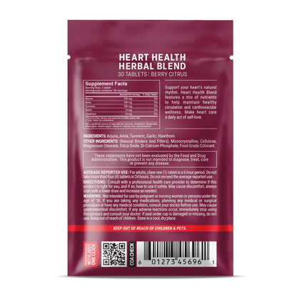 500mg Heart Health Herbal Blend Tablets - Berry Citrus - Mood Tablets