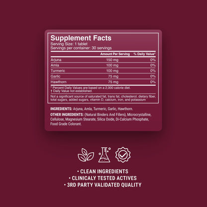 500mg Heart Health Herbal Blend Tablets - Berry Citrus - Mood Tablets