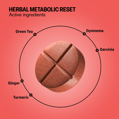 500mg Herbal Metabolic Reset Tablets - Grapefruit - Mood Tablets
