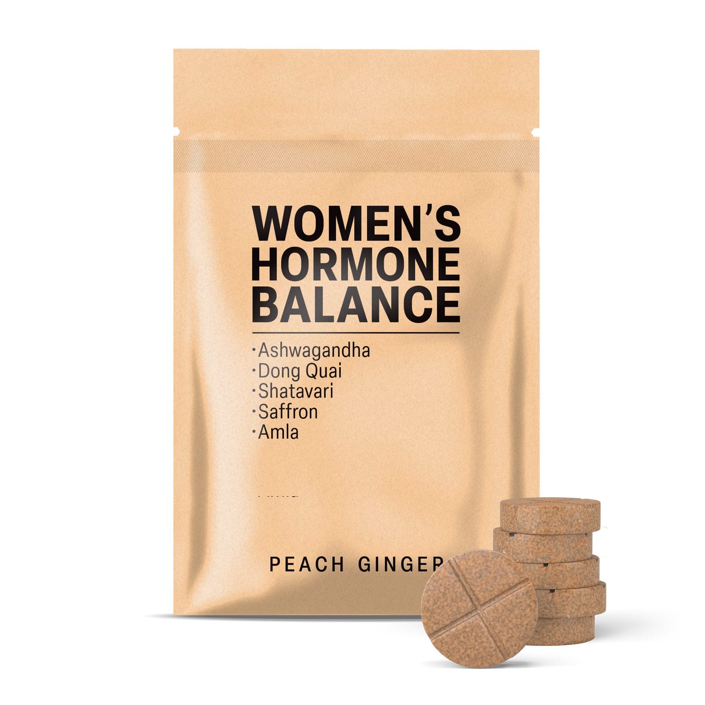 500mg Hormone Balance Tablets - Peach Ginger - Mood Tablets